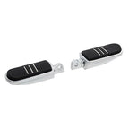 Satin Chrome Footpegs for Harley Touring Limited Softail Fatboy Sportster