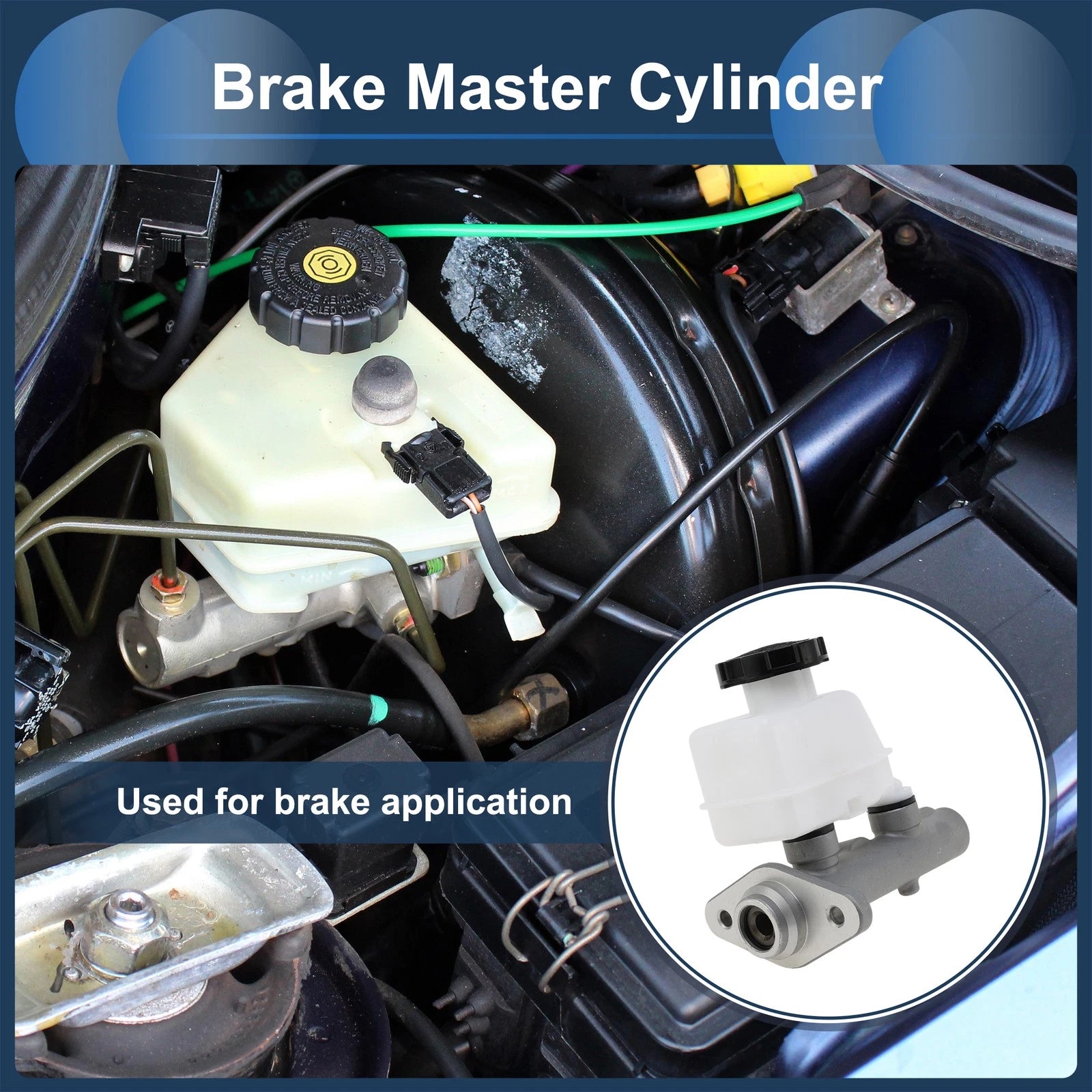 Brake Master Cylinder with Reservoir No. 5851022010 for Hyundai Accent (1994–2000)