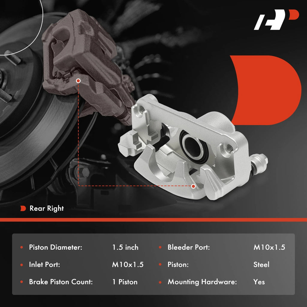 Rear Right Brake Caliper w/ Bracket for Chevy Impala (2000-2013)