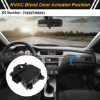 HVAC Heater Blend Door Actuator for Honda CR-Z (2011–2016) No. 79160TM8A41