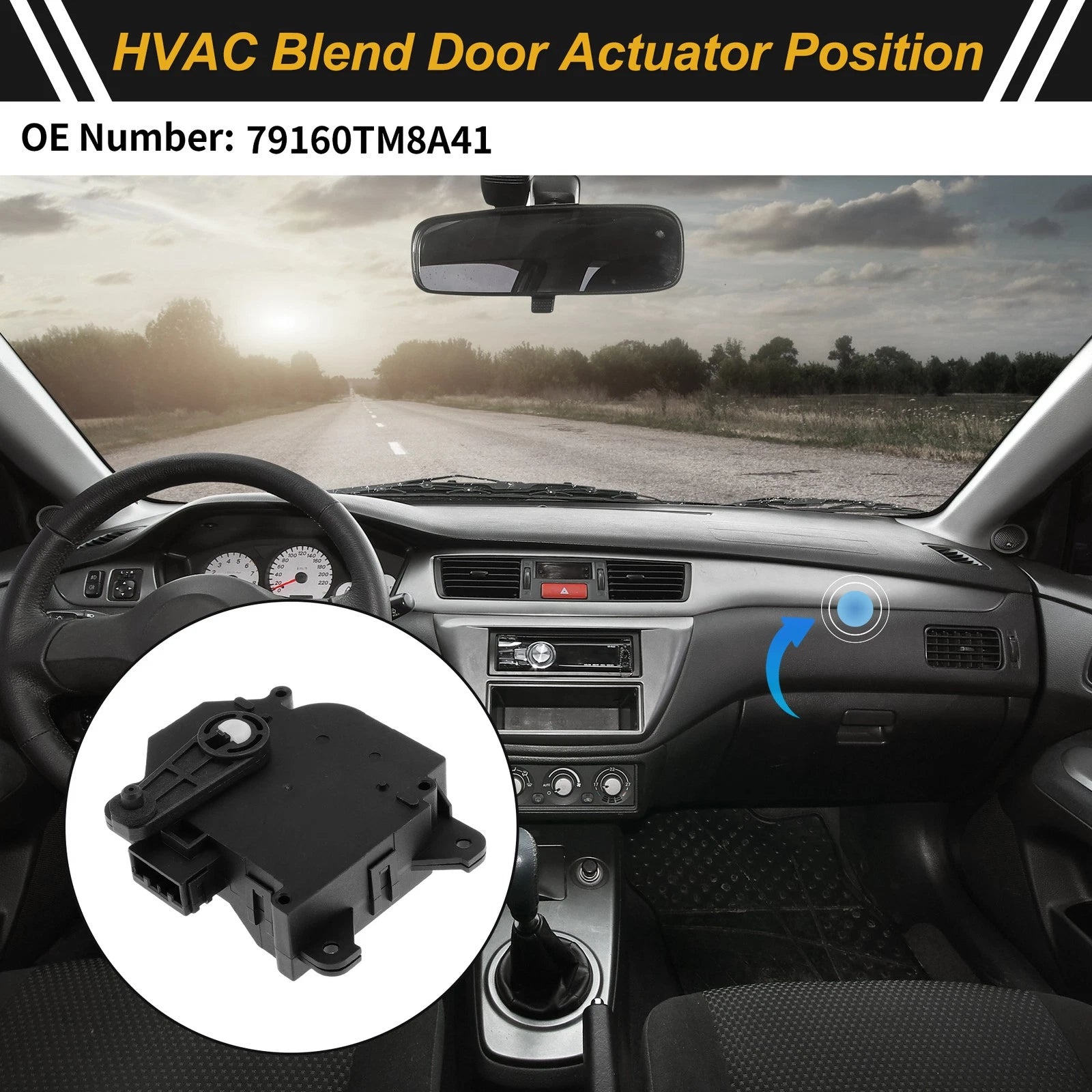 HVAC Heater Blend Door Actuator for Honda CR-Z (2011–2016) No. 79160TM8A41