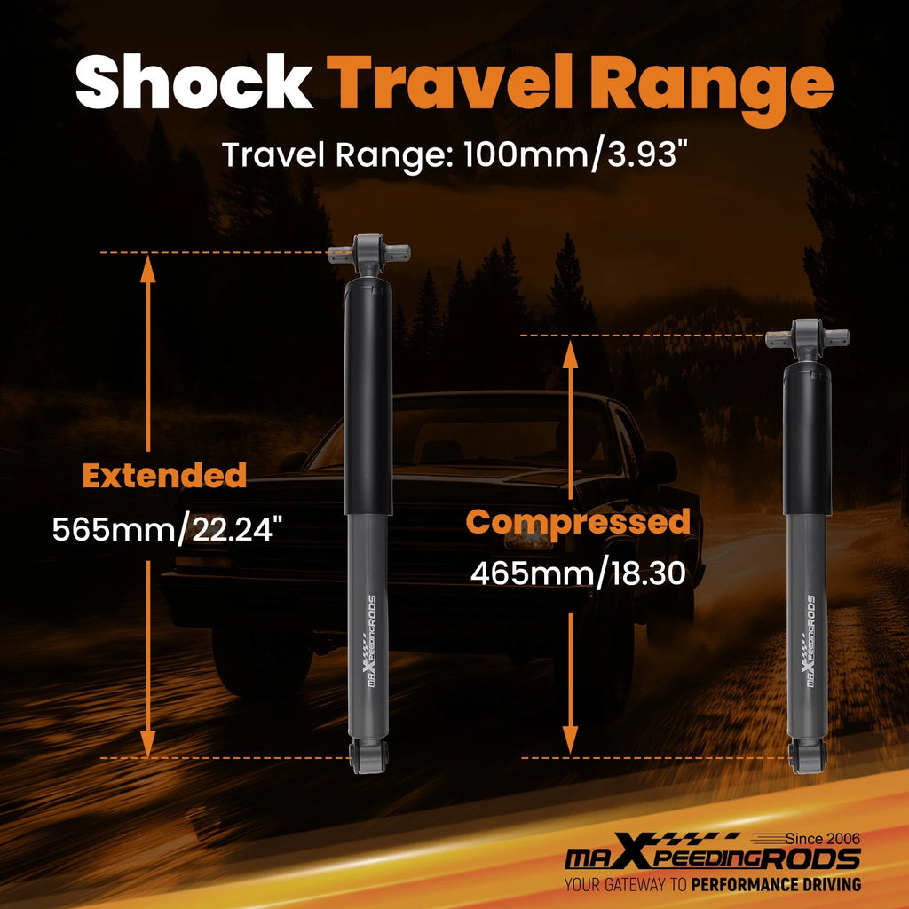 Rear Shock Pair for Chevy S10 GMC Sonoma RWD (1982–2004)