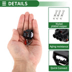 3 Pin Waterproof Sensor Connector Plug Housing for Toyota 