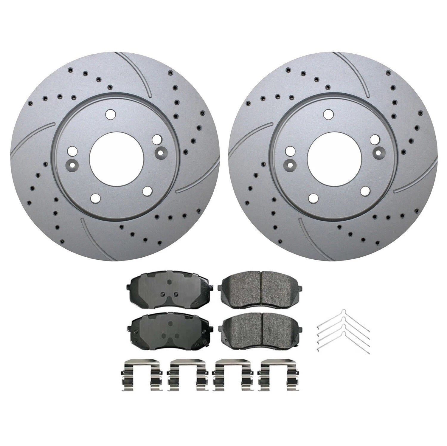 Front Brake Kit 280mm Drilled Rotors & Akebono ProACT Pads for Kona Seltos (2020–2023)