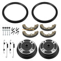 2PC Front Brake Drum & Shoes Kit for Kawasaki Mule 2510 3000 3010 3020 4000 4010