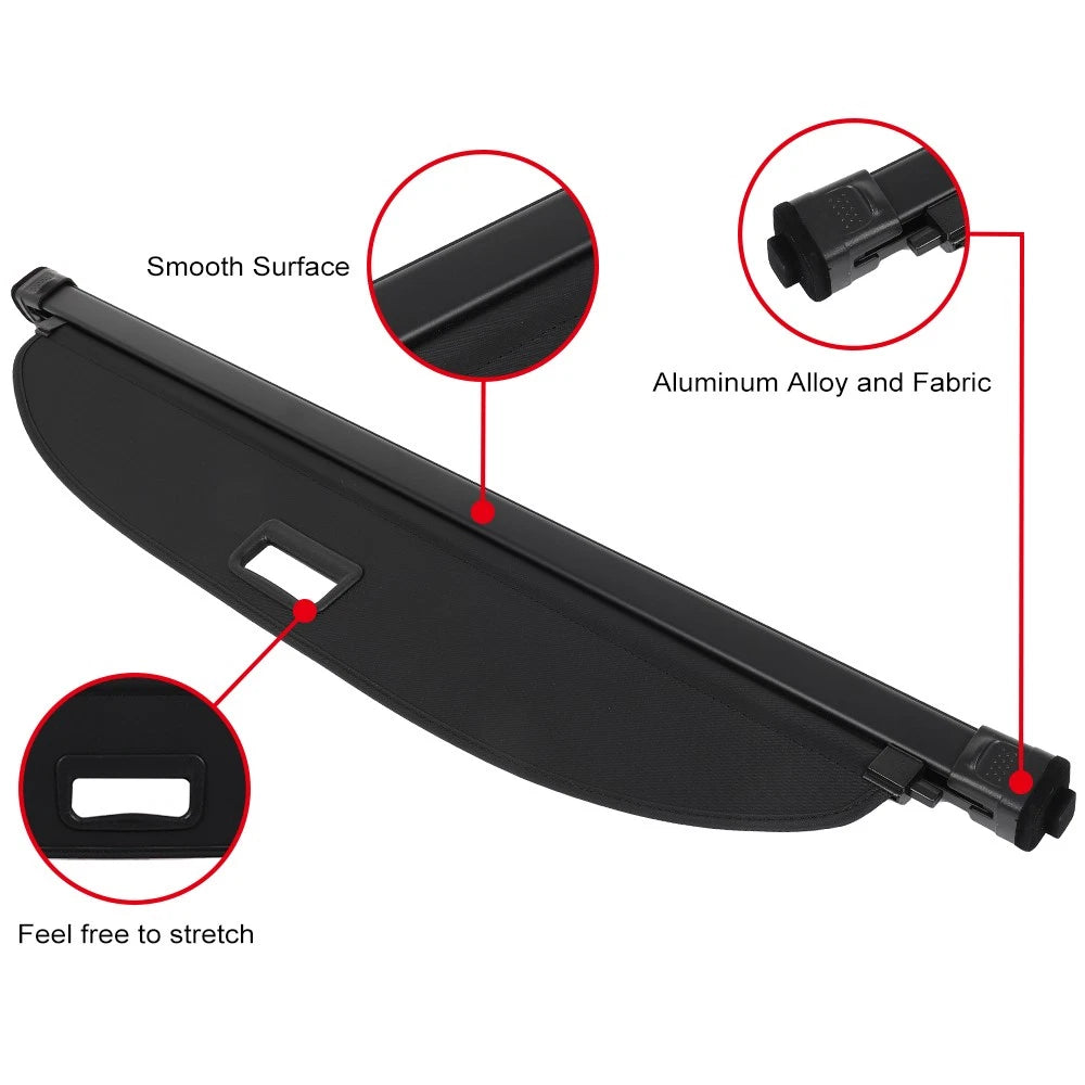 Retractable Rear Cargo Security Trunk Cover for Ford Escape (2008–2012)