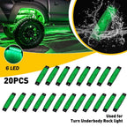 20PCS LED Underbody Rock Light Kit for Auto Truck Boat ATV UTV