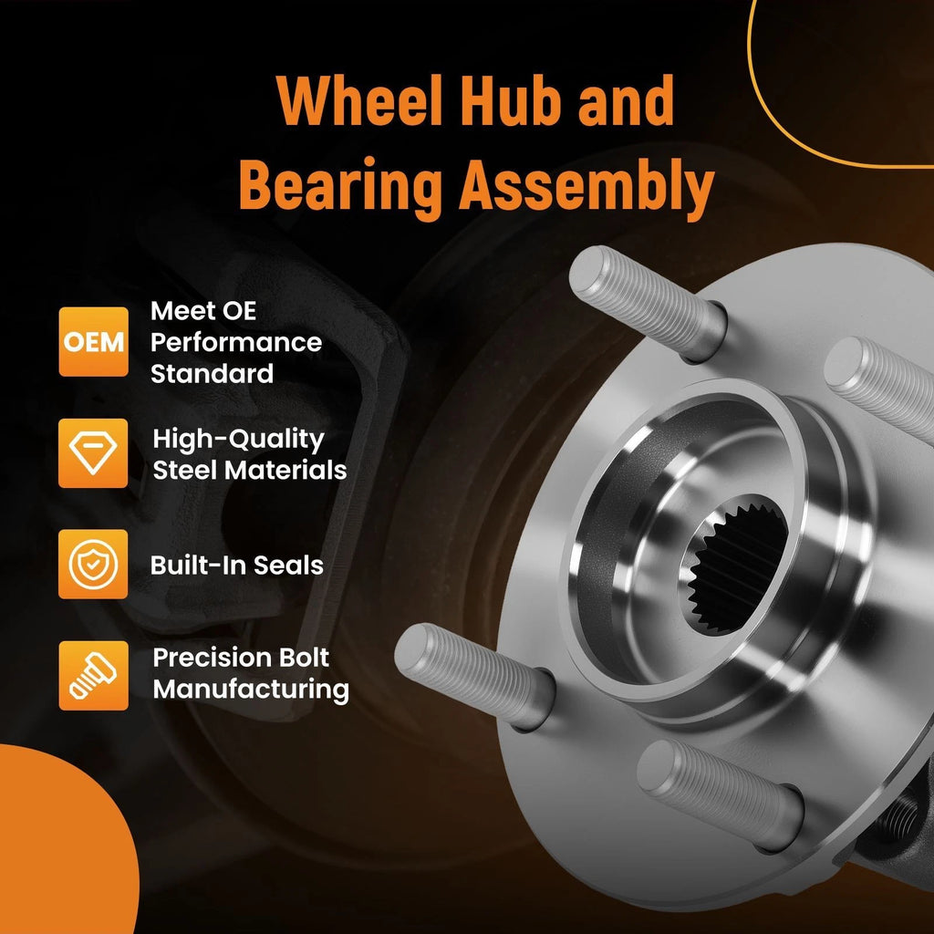2X Front Wheel Hub Bearing for Nissan Cube L4 Wagon (2009–2014) HA590379