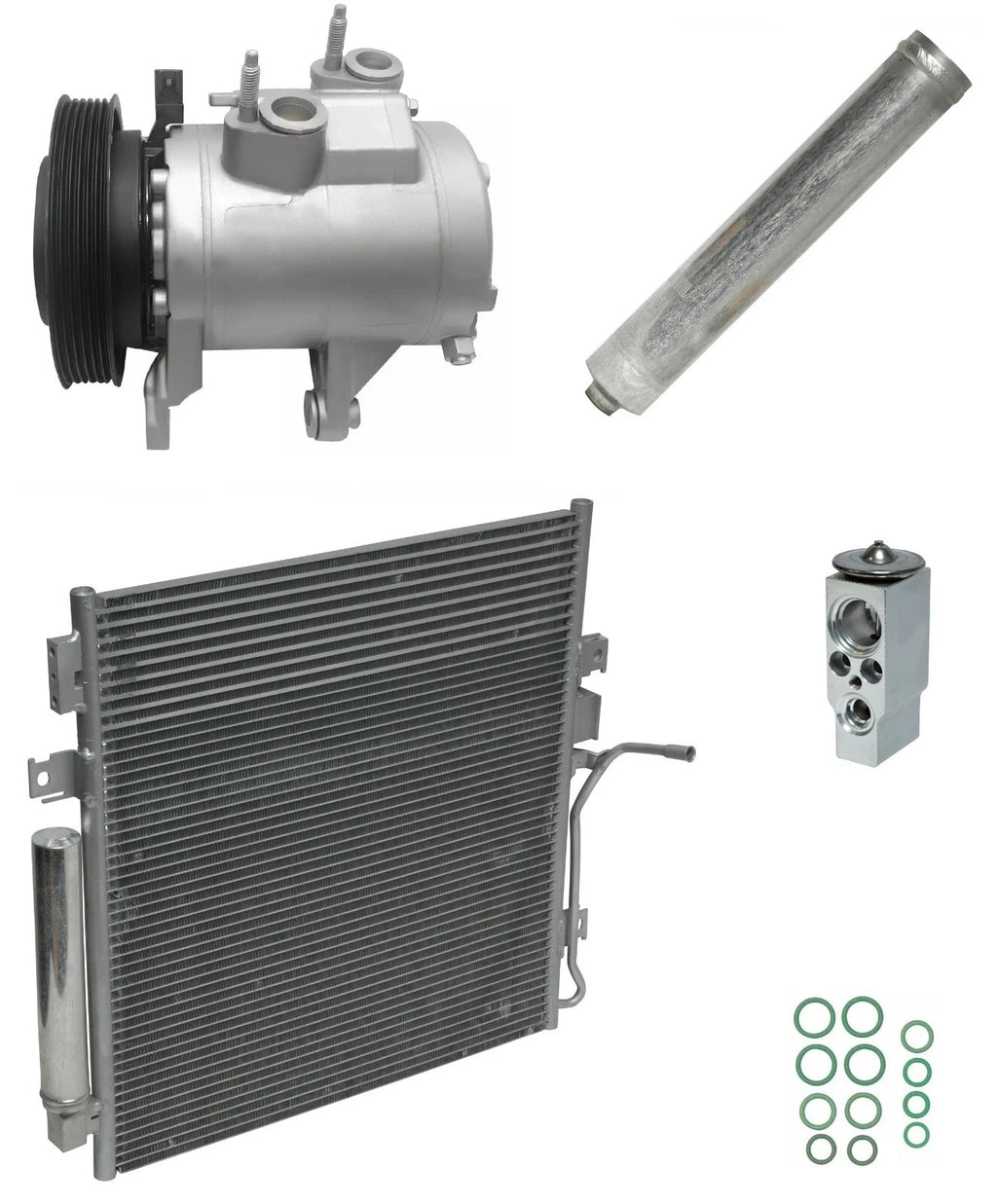 AC Compressor Kit with Condenser for Dodge Nitro 3.7L (2010–2012)