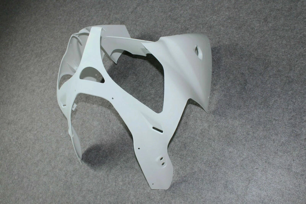 Unpainted Upper Front Cowl Nose Fairing for Kawasaki Ninja ZX6R (2000–2002)