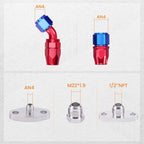 Turbocharger Oil Feed & Drain Return Line for Universal T3/T4/T6/GT45/T04e/T66/TD05