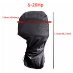 Outboard Boat Engine Cover for 6-20 HP Marine Motor (Waterproof)