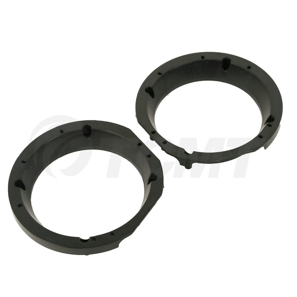 Black Speaker Adapter Rings 5.25 to 6" for Harley Touring (1998–2013)