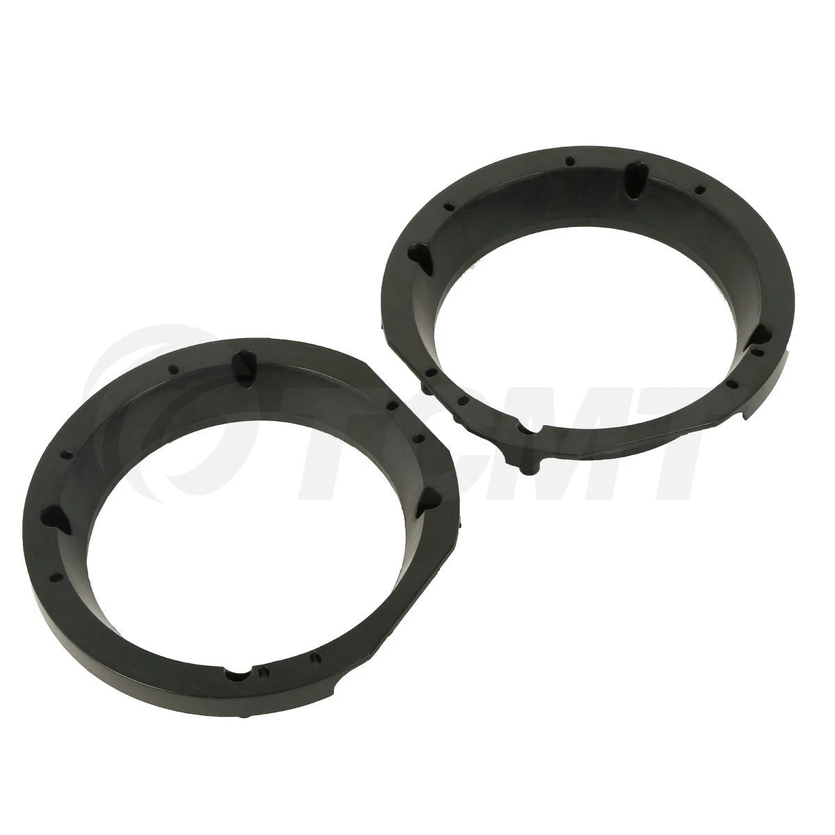 Black Speaker Adapter Rings 5.25 to 6" for Harley Touring (1998–2013)