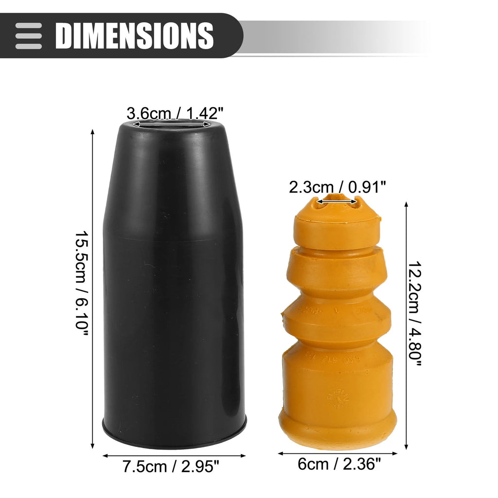 Set of 2 Rear Suspension Bump Stop Shock Absorber Strut Boot Kit for Audi A4 