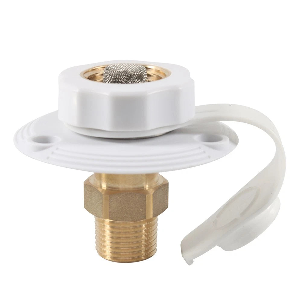 RV City Water Fill Inlet Connection Check Valve for RV Marine Caravans (N/A)