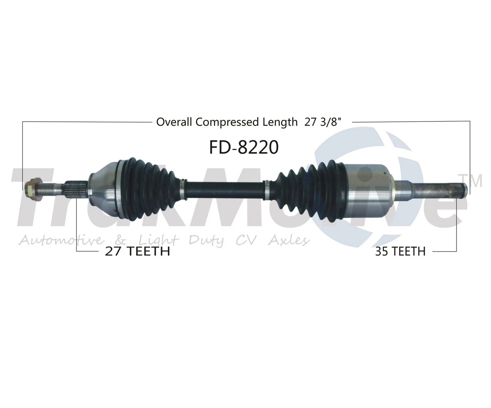CV Axle Shaft for Ford Fusion Lincoln MKZ (2013–2020) SurTrack FD-8220