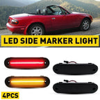 LED Side Marker Light for Mazda Miata MX-5 (1990–2005) - Smoke Amber Red