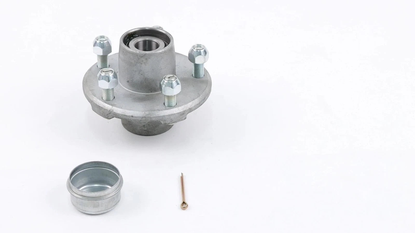 2X Pre-Assembled Galvanized Trailer Hub Kit for Trailer (2000 lbs)