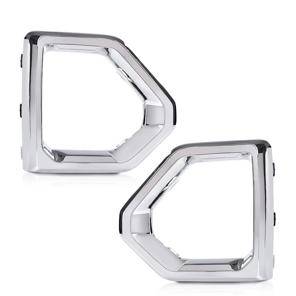 Set of 2 Front Fog Light Outer Bezel Covers for GMC Sierra 1500 Denali