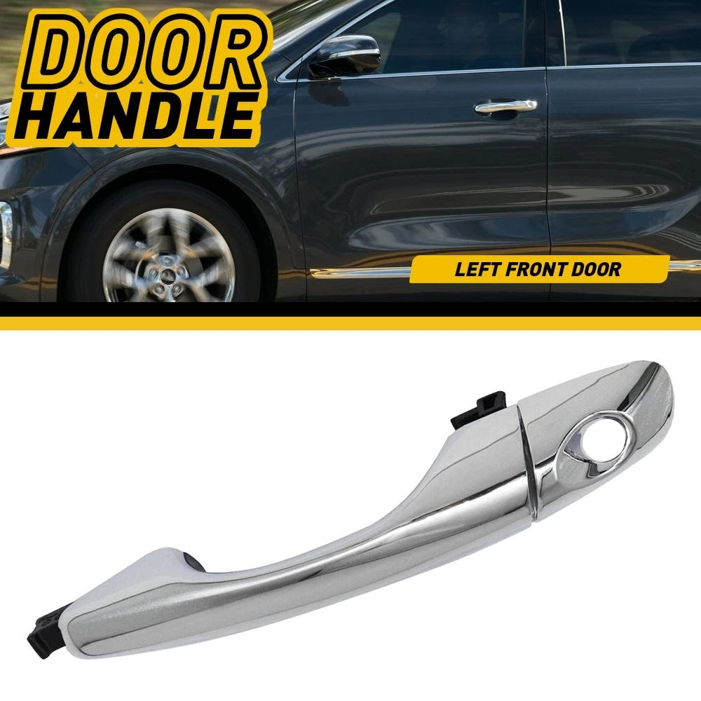 Front Left Driver Chrome Exterior Door Handle for Kia Sorento (2016–2020)
