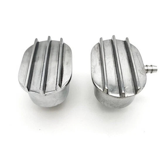 Polished Valve Cover Breather PCV with 1 Inch Grommet for 1\" ID (—)