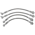Front & Rear Braided Brake Line Hose Set for Nissan Patrol GQ Y60 (1988-1997)