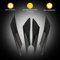 Front Bumper Canards Diffuser Lip Splitter Fins for Universal Car (V)