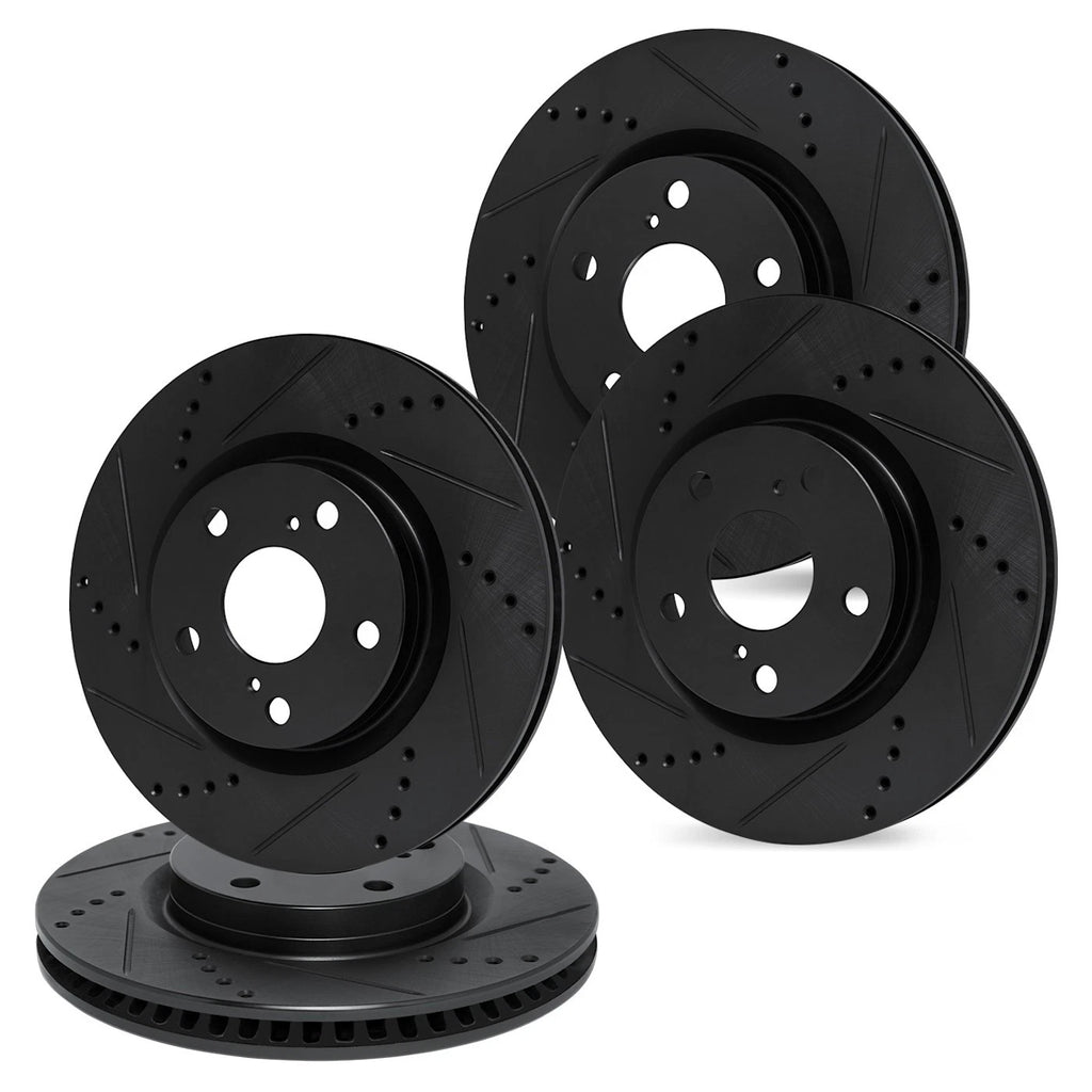 Set of 4 Brake Discs for Alfa Romeo Stelvio Giulia