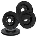 Set of 4 Brake Discs for Alfa Romeo Stelvio Giulia