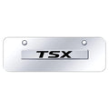 Chrome Name on Chrome Mini License Plate - Officially Licensed for Acura TSX