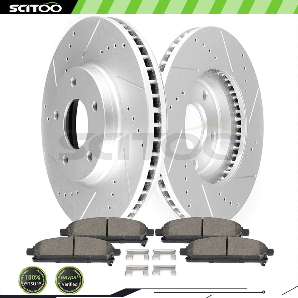 Front Brake Rotors & Ceramic Pads for Nissan Quest (2004–2017)