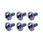 Set of 6 M5 Titanium Truss Torx Bolts Screws for Motorcycle/Bike