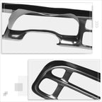 Front Inner Grille Insert for Toyota Prius (2016–2018) - Gray, Badge Slot