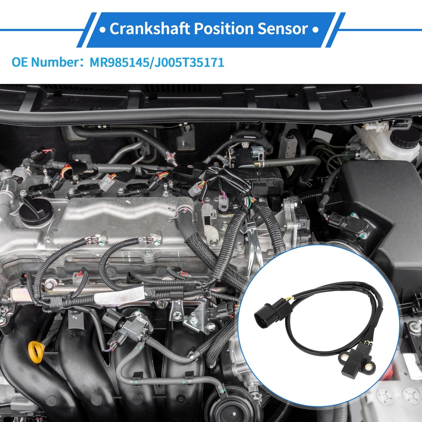 Crankshaft Position Sensor for Mitsubishi Galant 3.8 (2004–2006) MR985145