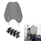 Windscreen Windshield & Bracket Clamps for Harley Dyna Sportster XL883 1200 (1991–2023)