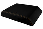 Console Lid Armrest Cover for Hummer H2 (2003–2007) Carbon Fiber Orange Stitch
