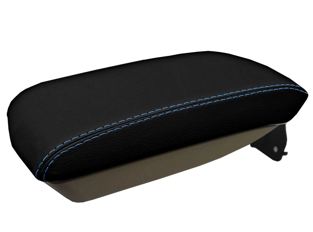 Console Lid Armrest Cover for Cadillac CTS (2008–2014) Blue Stitch