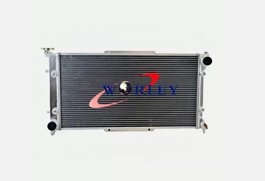 2Row Aluminum Radiator + Fan for Subaru Legacy Brighton GT LS H4 (95-99)