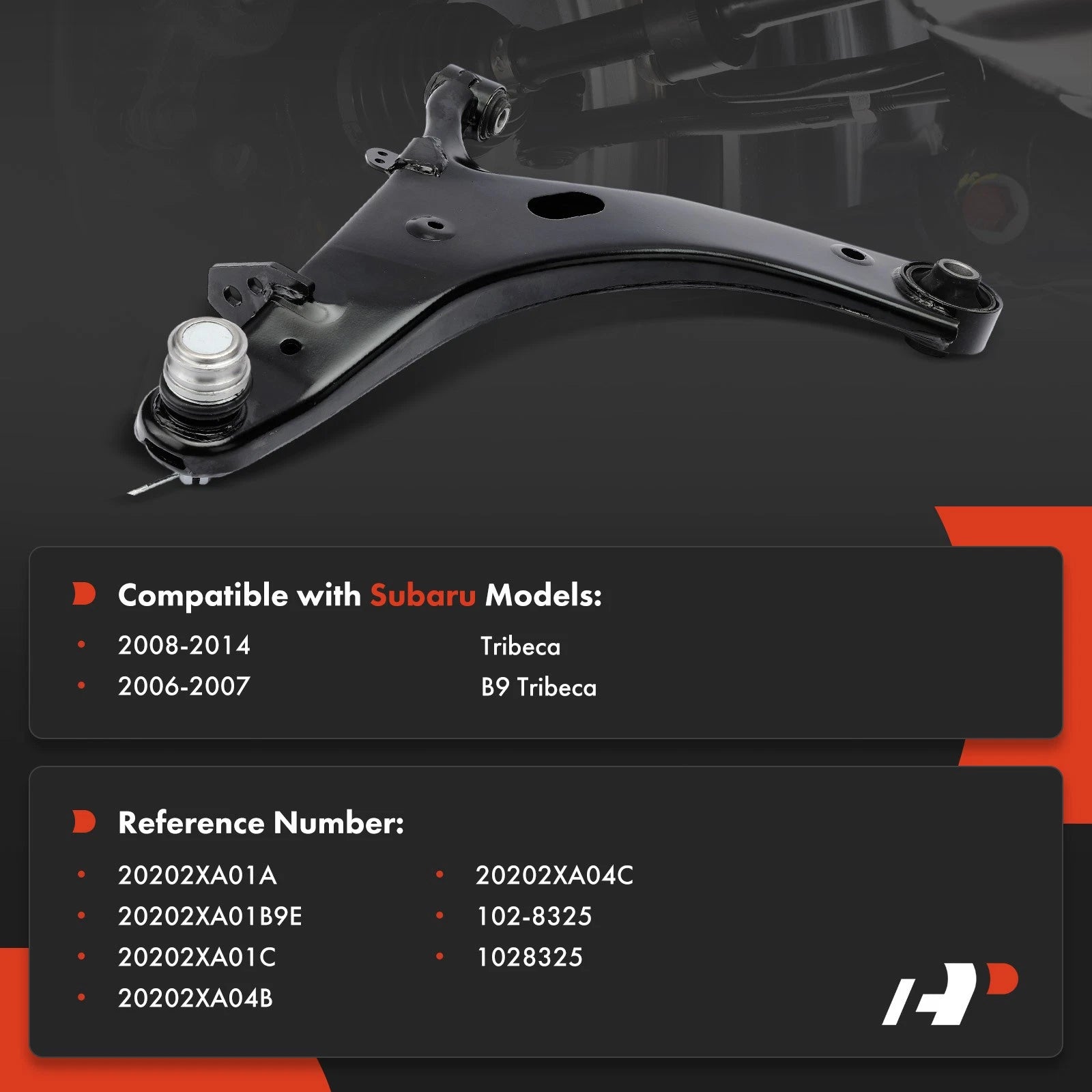 Front Left Lower Control Arm with Ball Joint for Subaru Tribeca (2006-2014)