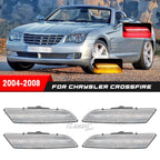 4PCS Clear Turn Signal Side Marker Light for Chrysler Crossfire (2004–2008)