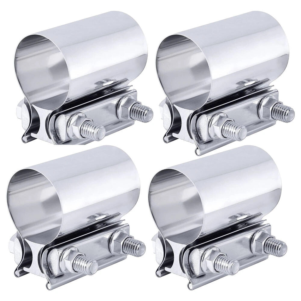Set of 4 Exhaust Clamps for Make Model (YYYY–YYYY)