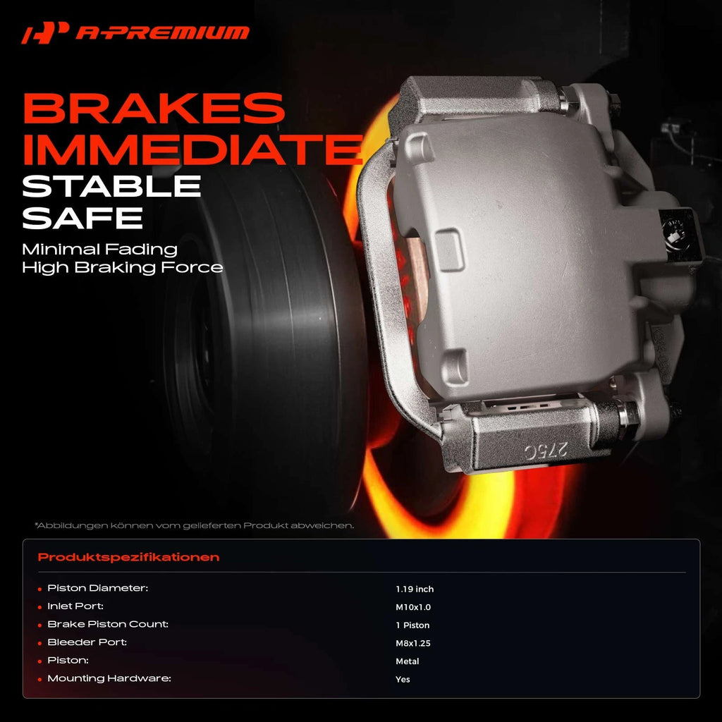 Rear Left Brake Caliper with Bracket for Mercedes W245 B200 (2006–2011)