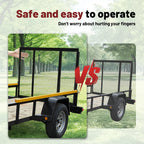2 Sided Tailgate Ramp Lift Assist System for Utility Trailer (350 lbs)
