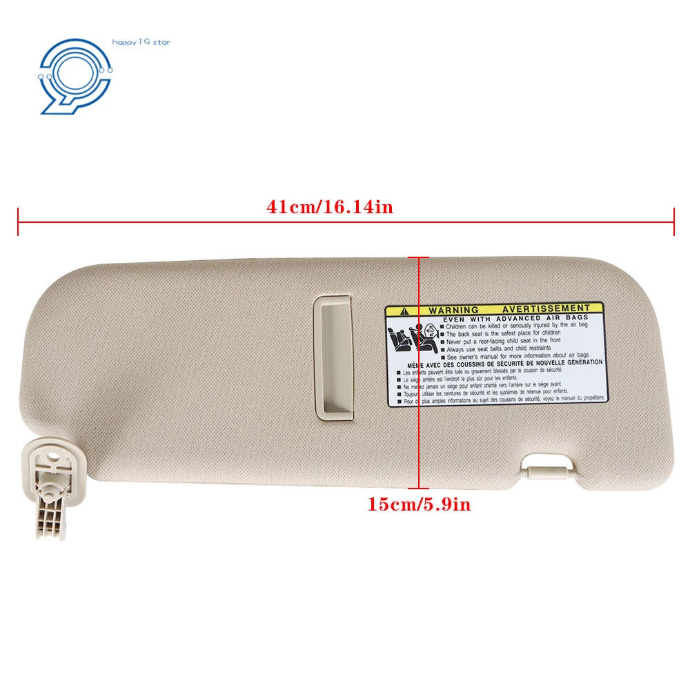 Beige Sun Visor with Makeup Mirror for Hyundai Elantra MD (2011–2015)