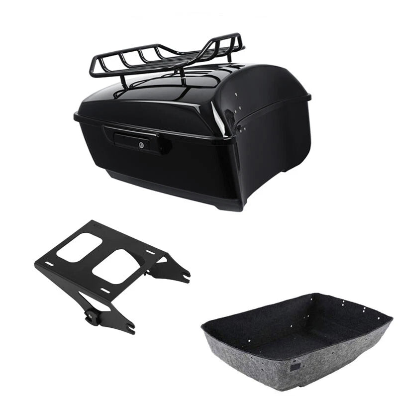 Trunk Luggage Rack Mount for Harley Touring Street Glide (2014–2026) Black