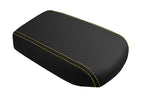 Leather Console Lid Armrest Cover for Toyota Corolla (2009–2013) Yellow Stitch