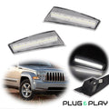 Clear Lens White LED Front Side Marker Lamp for Jeep Liberty (2008–2012)