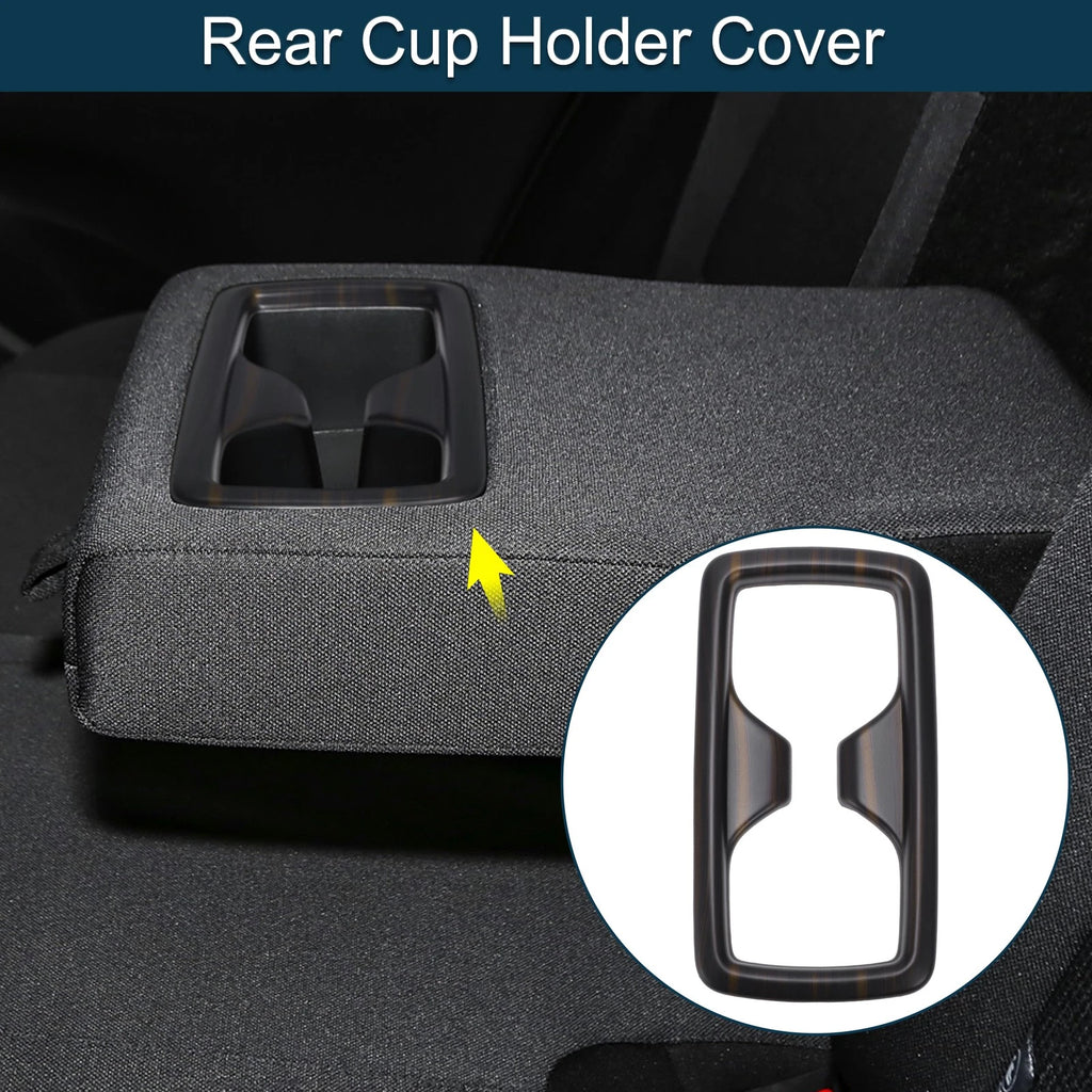 Rear Cup Holder Cover for Toyota Harrier (80 Series) Black 1 Pcs