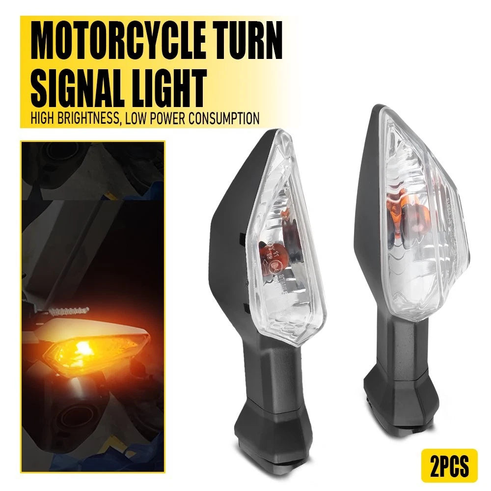 2X Front Turn Signal Lights for Kawasaki Ninja 250 300 400 650 1000 ZX6R
